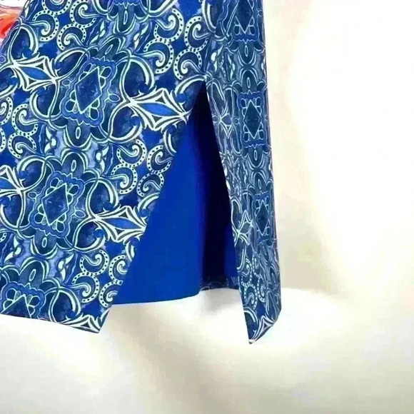 Anthropologie Moulinette Soeurs Floral Print Side Slit Pencil Skirt Size 4 #010 - Picture 4 of 6